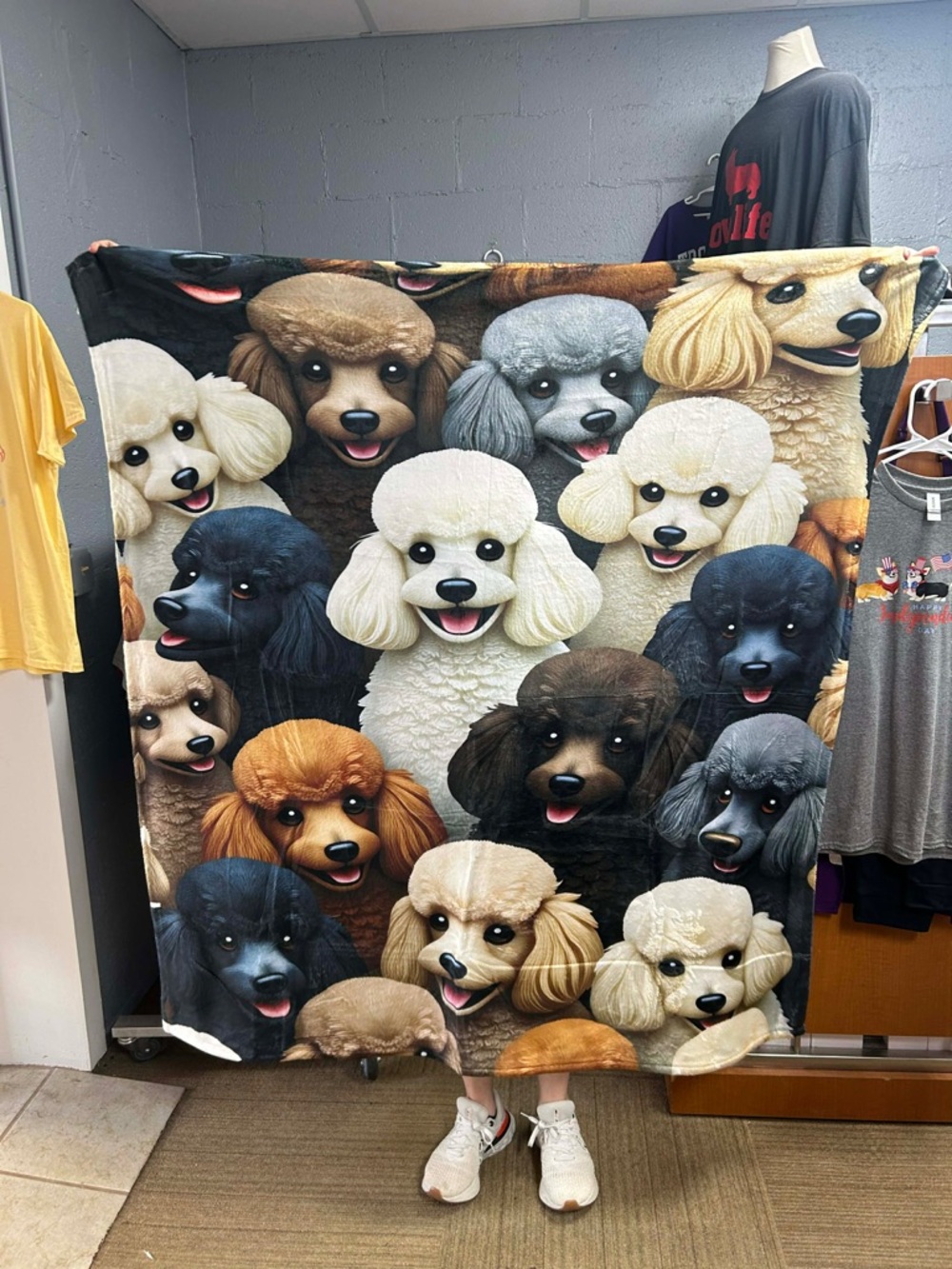 Throw Blanket  50“ x 60” doodle/poodles